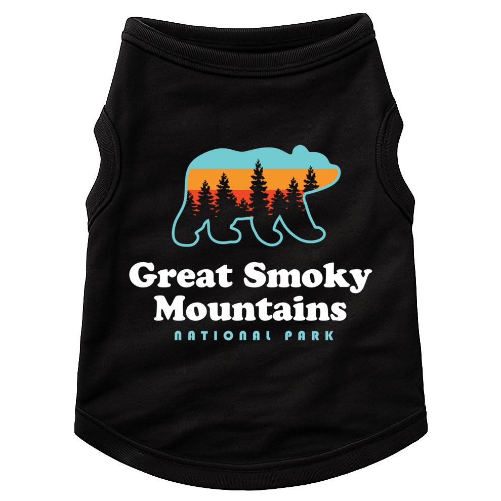 Great Smoky Mountains Great Gift Bear Great Smoky Mountains Gift Doggie Tank