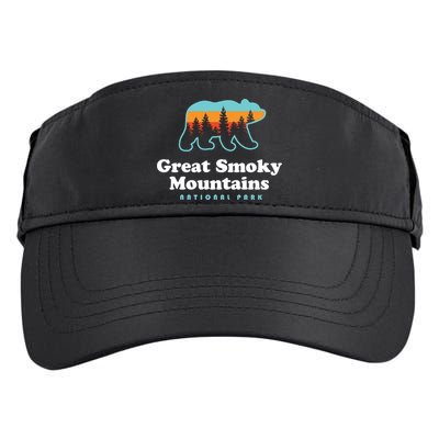 Great Smoky Mountains Great Gift Bear Great Smoky Mountains Gift Adult Drive Performance Visor