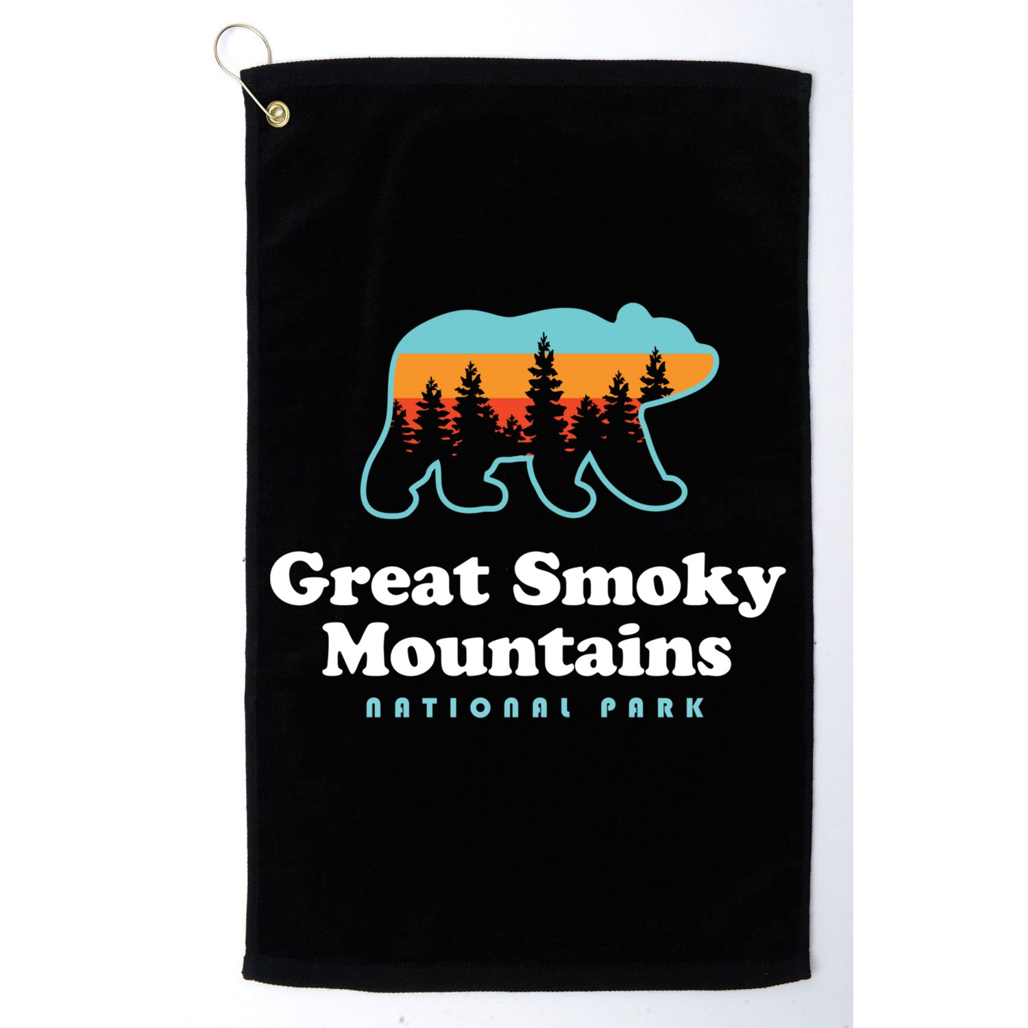 Great Smoky Mountains Great Gift Bear Great Smoky Mountains Gift Golf Towel