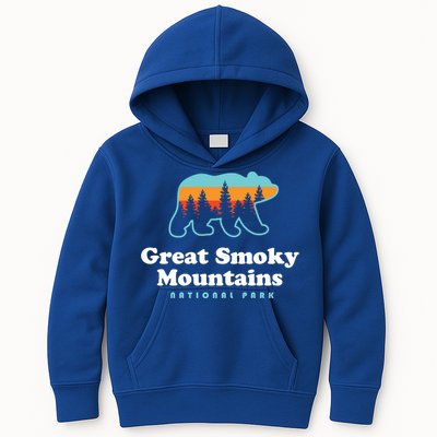 Great Smoky Mountains Great Gift Bear Great Smoky Mountains Gift Kids Hoodie