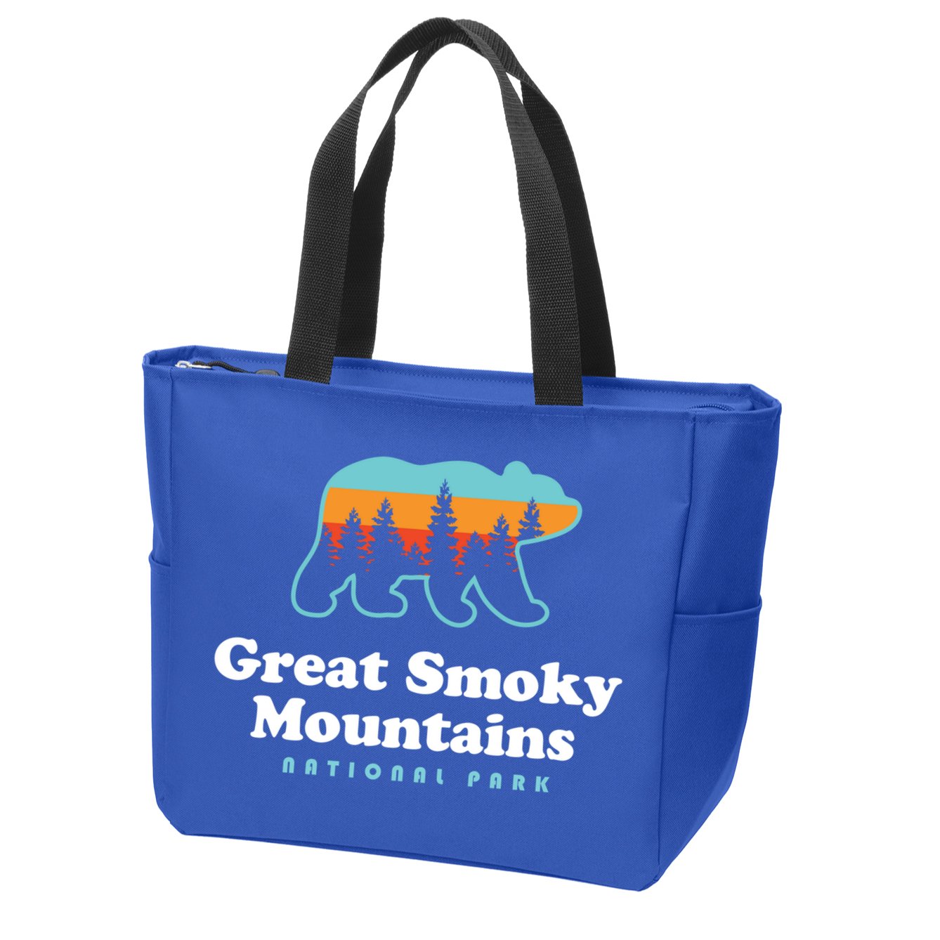 Great Smoky Mountains Great Gift Bear Great Smoky Mountains Gift Zip Tote Bag