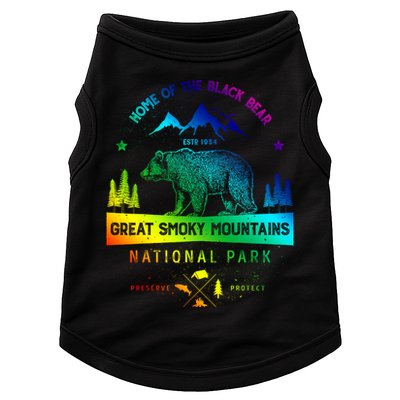 Great Smoky Mountains National Park Gift Bear Vintage Gift Doggie Tank