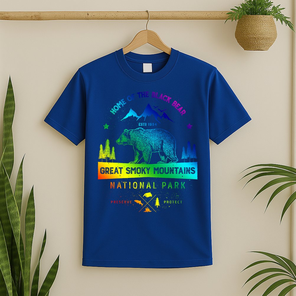 Great Smoky Mountains National Park Gift Bear Vintage Gift T-Shirt