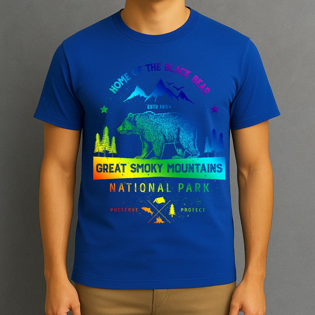 Great Smoky Mountains National Park Gift Bear Vintage Gift T-Shirt