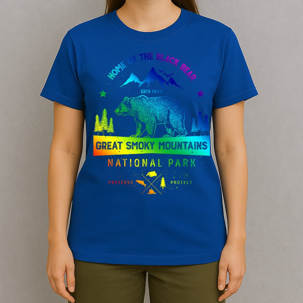 Great Smoky Mountains National Park Gift Bear Vintage Gift T-Shirt