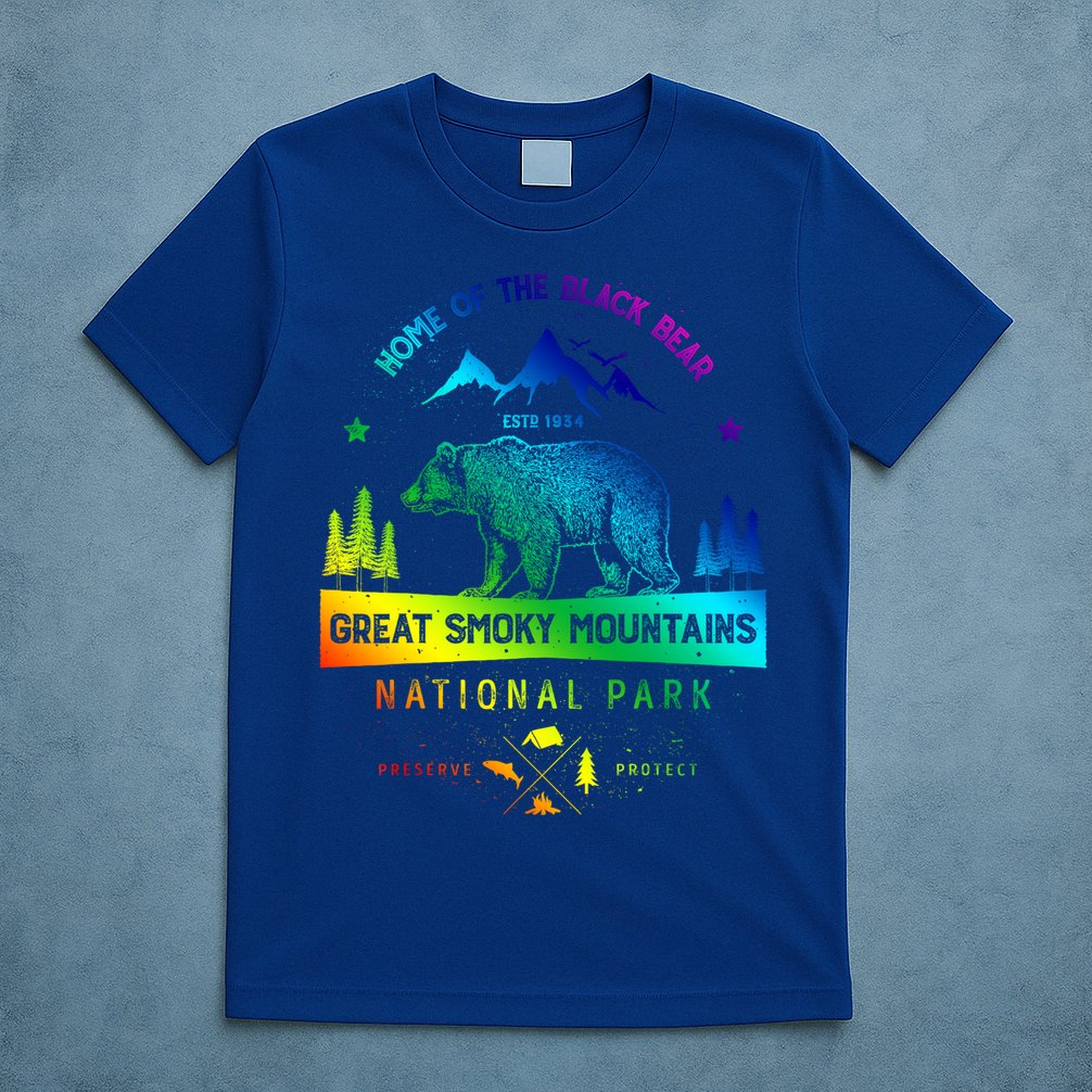 Great Smoky Mountains National Park Gift Bear Vintage Gift T-Shirt