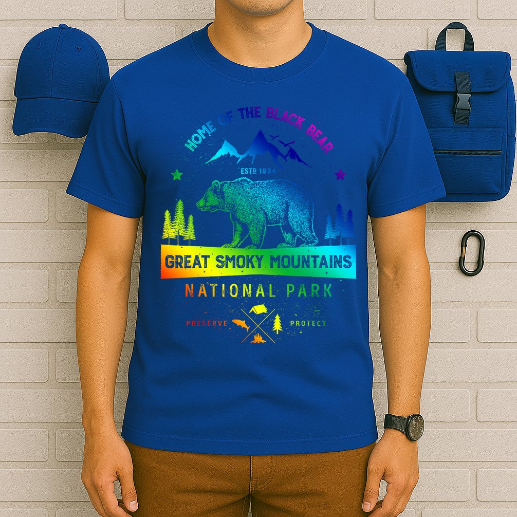 Great Smoky Mountains National Park Gift Bear Vintage Gift T-Shirt