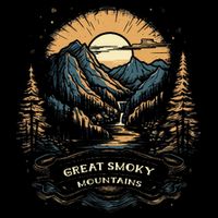 Great Smoky Mountains Retro Usa National Park 16 in Basic Backpack