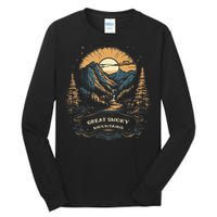 Great Smoky Mountains Retro Usa National Park Tall Long Sleeve T-Shirt