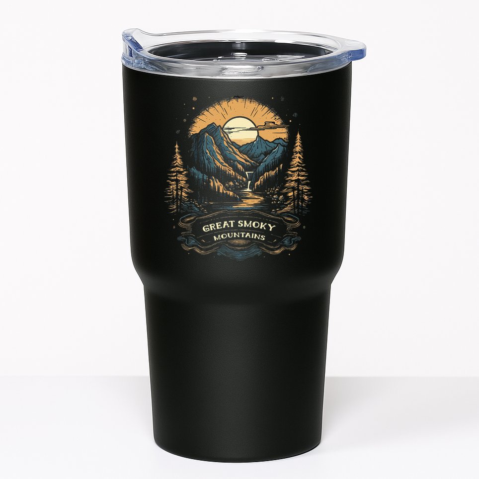 Great Smoky Mountains Retro Usa National Park Tumbler