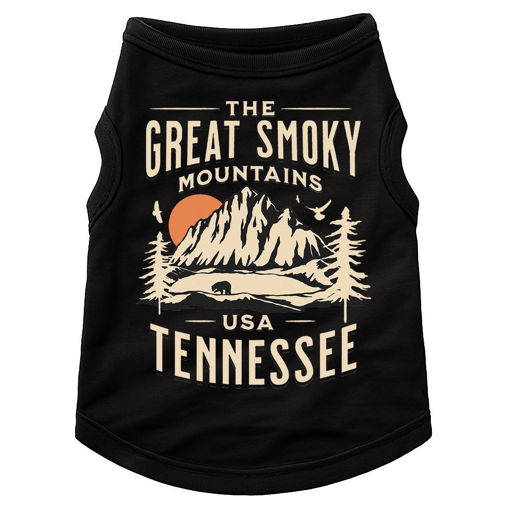 Great Smoky Mountains National Park Tennessee Outdoors Doggie Tank