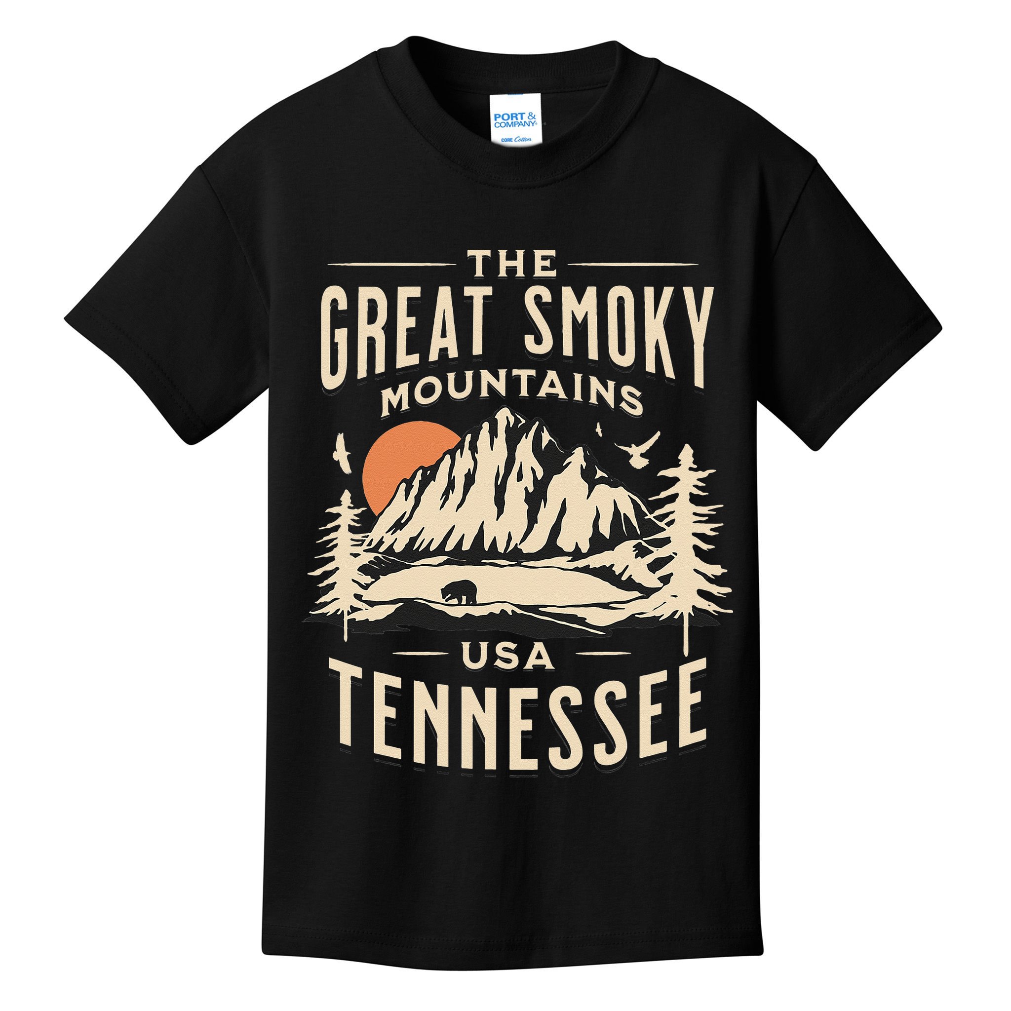 Great Smoky Mountains National Park Tennessee Outdoors Kids T-Shirt