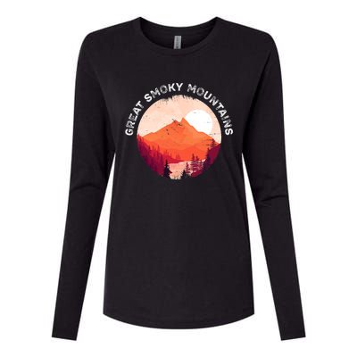 Great Smoky Mountains Hiking Souvenir Womens Cotton Relaxed Long Sleeve T-Shirt