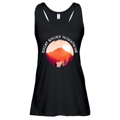 Great Smoky Mountains Hiking Souvenir Ladies Essential Flowy Tank