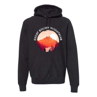 Great Smoky Mountains Hiking Souvenir Premium Hoodie