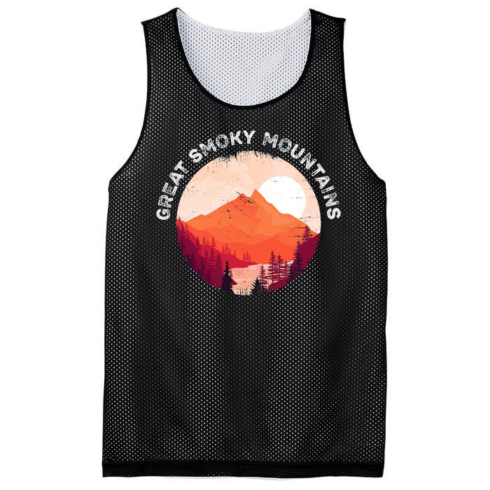 Great Smoky Mountains Hiking Souvenir Mesh Reversible Basketball Jersey Tank