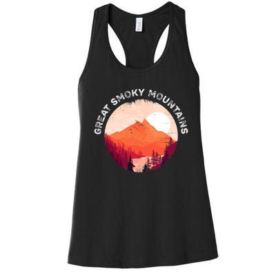 Great Smoky Mountains Hiking Souvenir Women's Racerback Tank