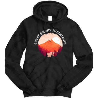 Great Smoky Mountains Hiking Souvenir Tie Dye Hoodie