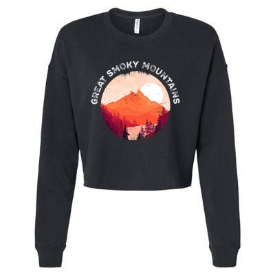 Great Smoky Mountains Hiking Souvenir Cropped Pullover Crew