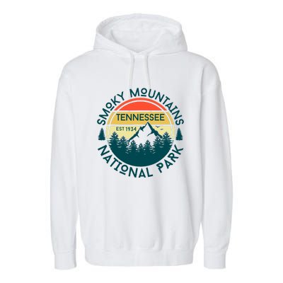 Great Smoky Mountains National Park Tennessee Nature Hiking Garment-Dyed Fleece Hoodie