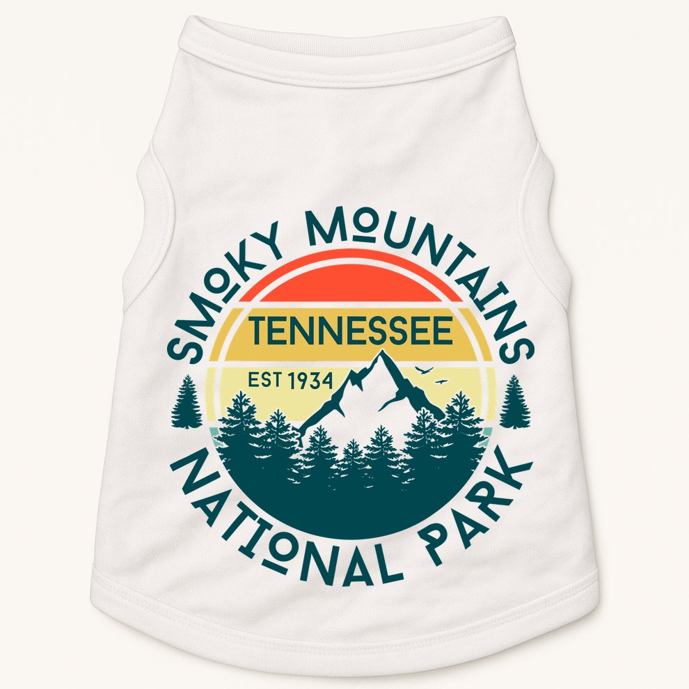 Great Smoky Mountains National Park Tennessee Nature Hiking Doggie Tank