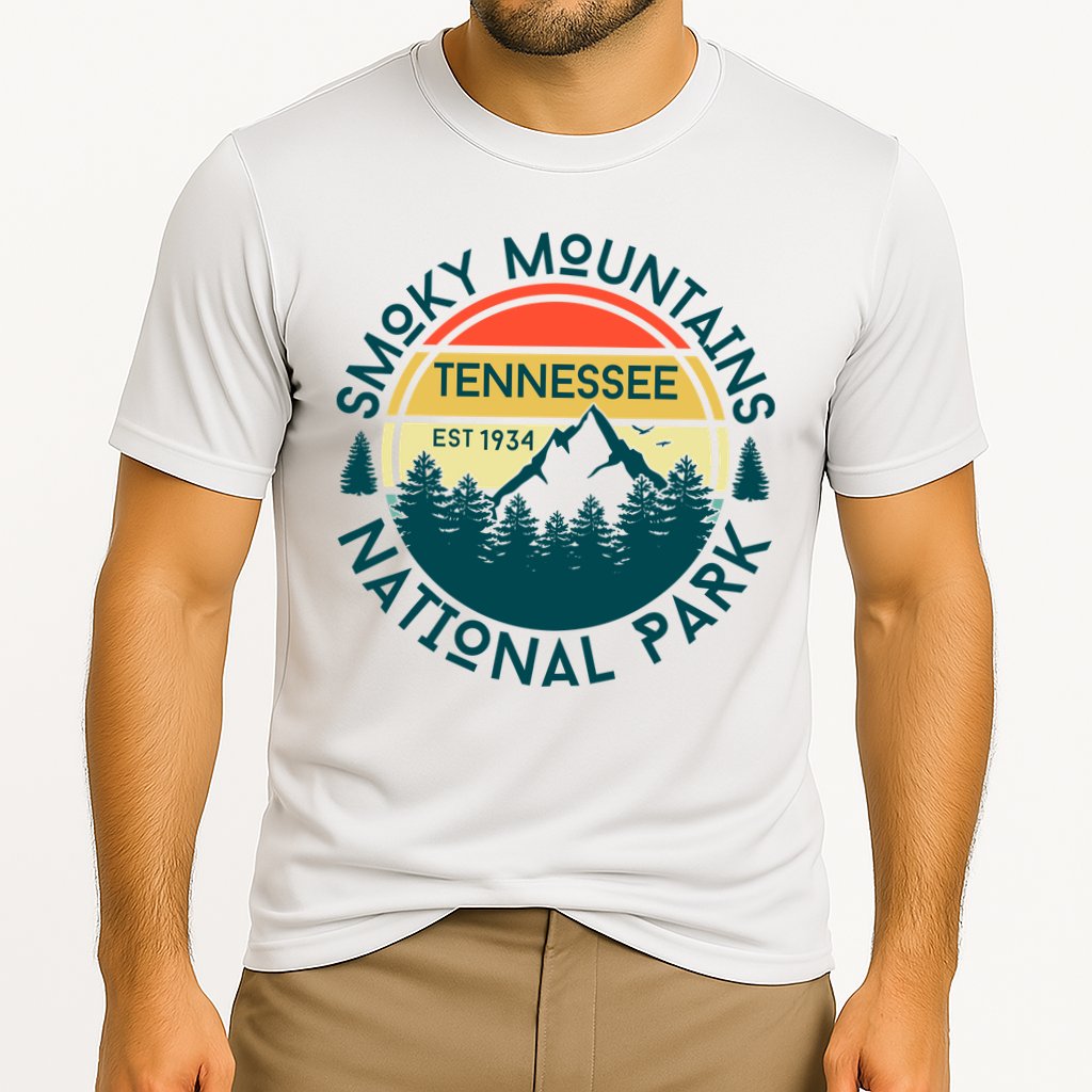 Great Smoky Mountains National Park Tennessee Nature Hiking Cooling Performance Crew T-Shirt