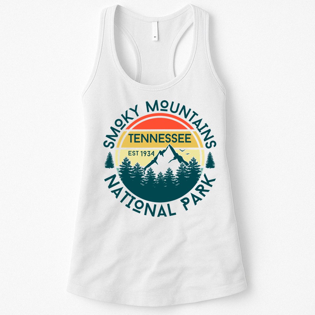 Great Smoky Mountains National Park Tennessee Nature Hiking Womens Tank Top