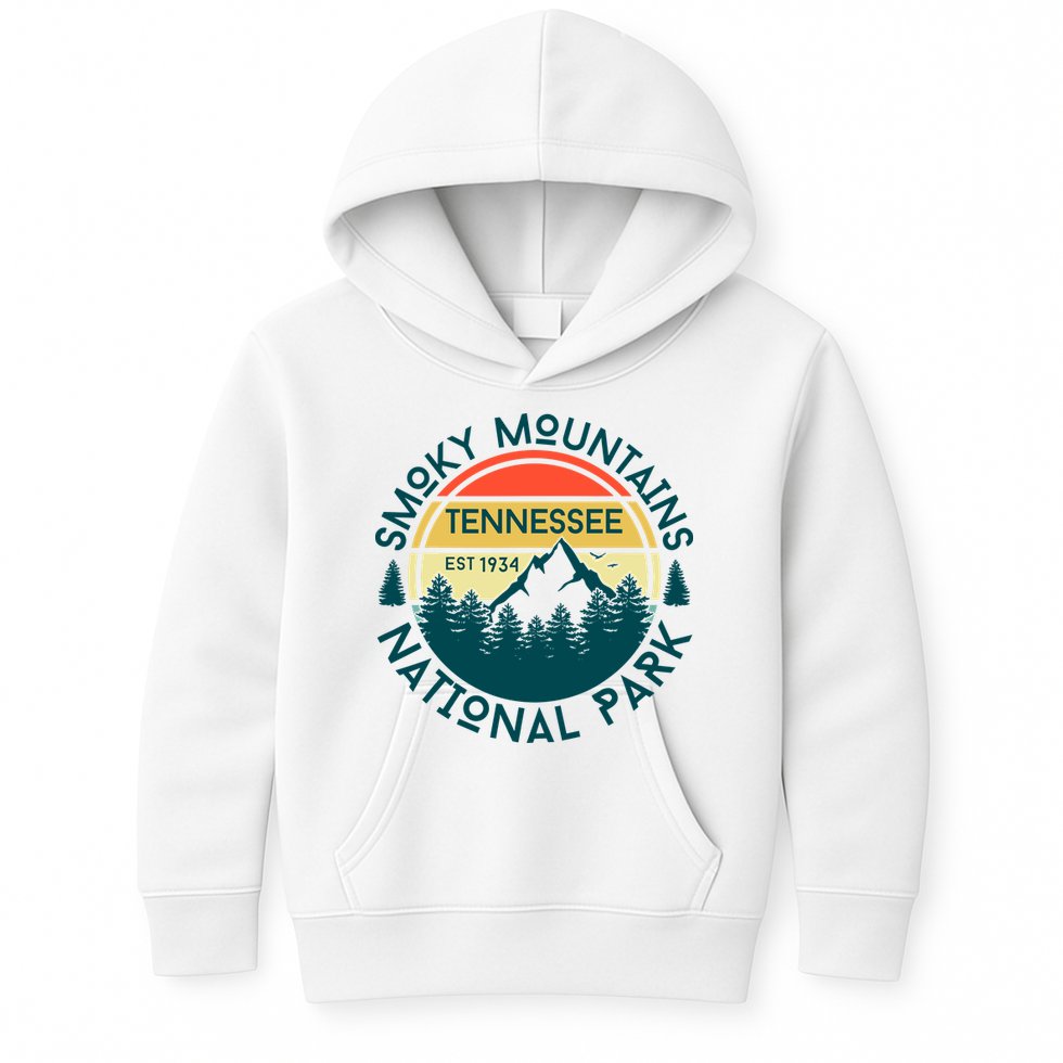 Great Smoky Mountains National Park Tennessee Nature Hiking Kids Hoodie