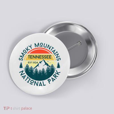 Great Smoky Mountains National Park Tennessee Outdoors Button