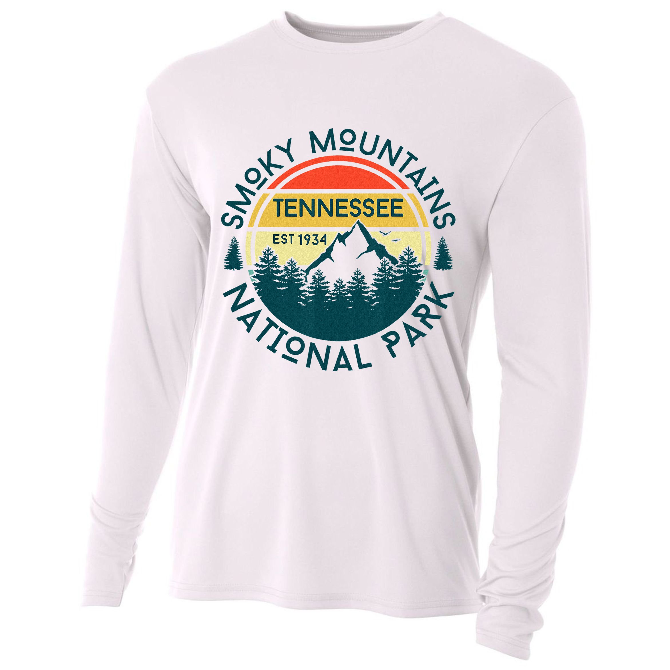 Great Smoky Mountains National Park Tennessee Outdoors Cooling Performance Long Sleeve Crew