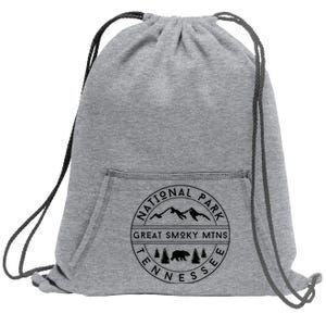 Great Smoky Mountains National Park Tennessee Nature Hiking Sweatshirt Cinch Pack Bag