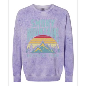 Great Smoky Mountains National Park Tennessee Retro Gift Colorblast Crewneck Sweatshirt