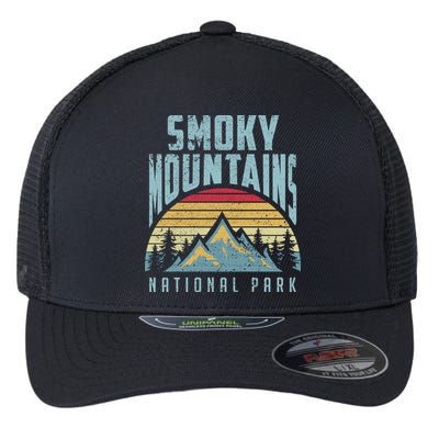 Great Smoky Mountains National Park Tennessee Retro Gift Flexfit Unipanel Trucker Cap