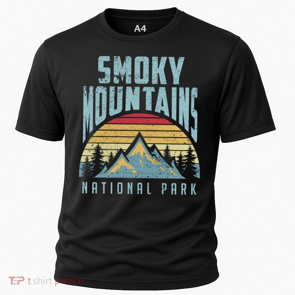 Great Smoky Mountains National Park Tennessee Retro Gift Performance Shirt