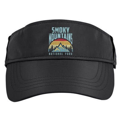 Great Smoky Mountains National Park Tennessee Retro Gift Adult Drive Performance Visor