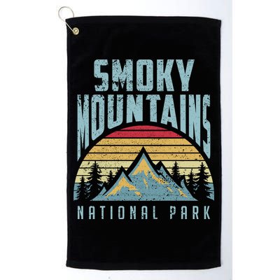 Great Smoky Mountains National Park Tennessee Retro Gift Golf Towel