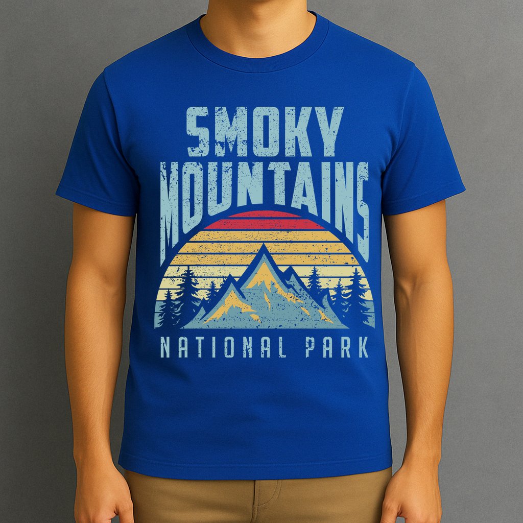 Great Smoky Mountains National Park Tennessee Retro Gift T-Shirt