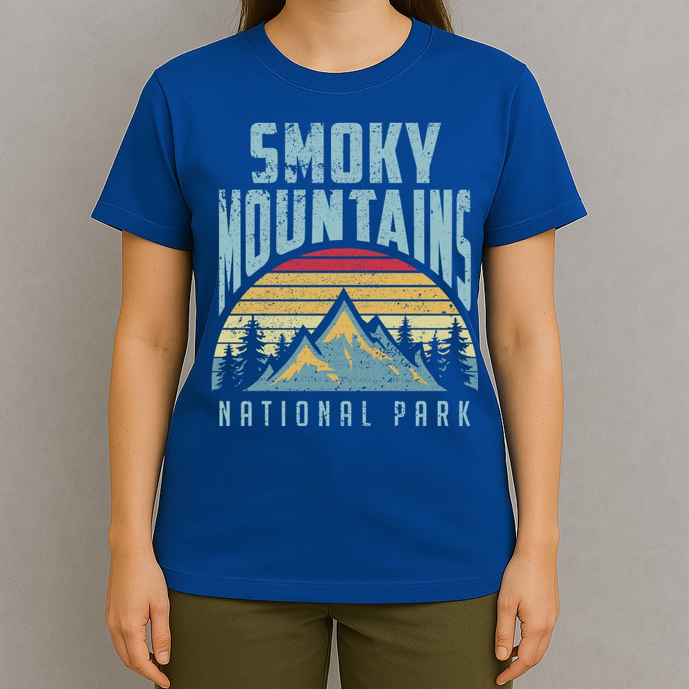 Great Smoky Mountains National Park Tennessee Retro Gift T-Shirt