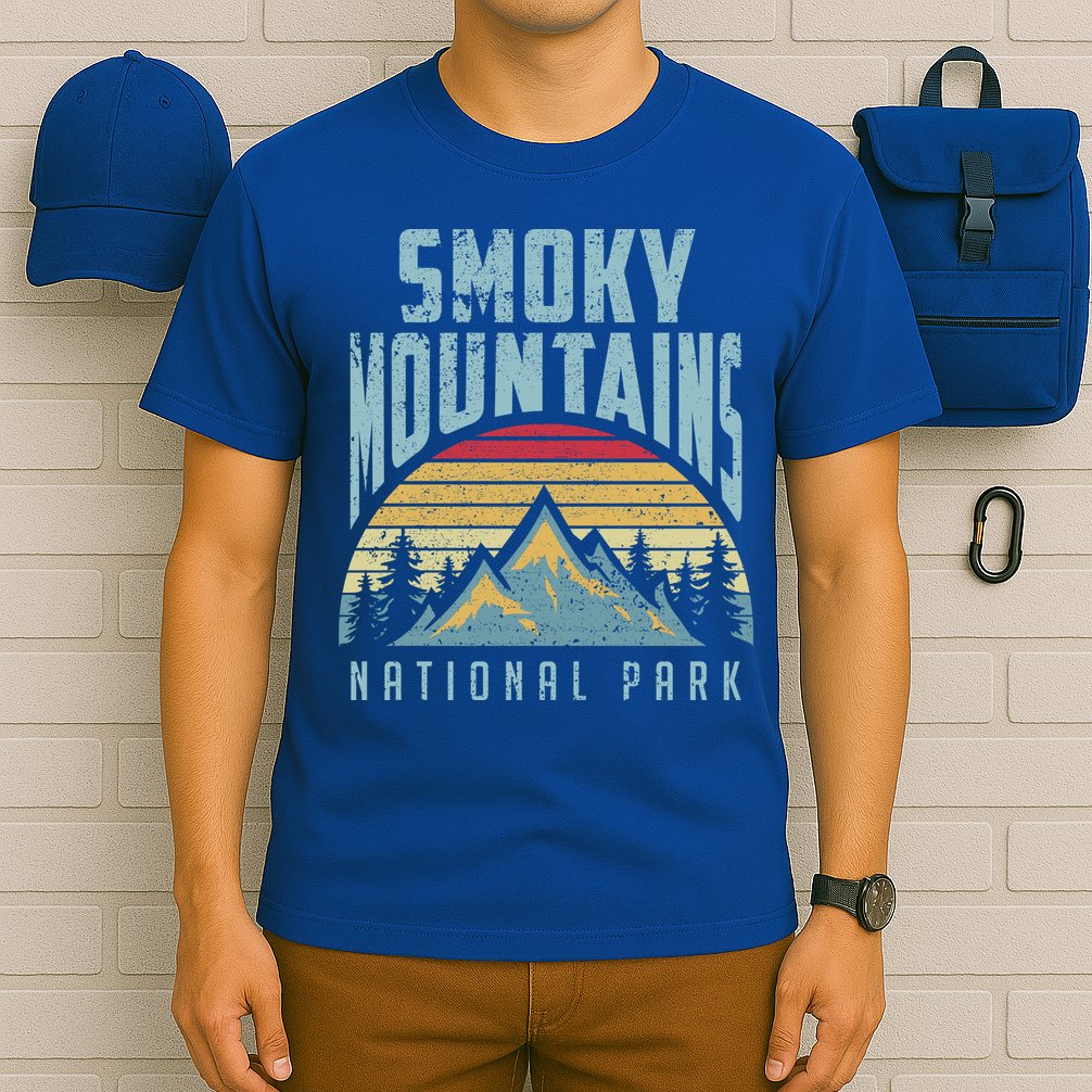 Great Smoky Mountains National Park Tennessee Retro Gift T-Shirt