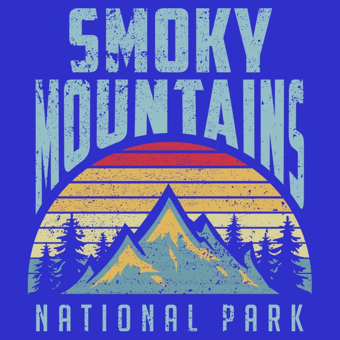 Great Smoky Mountains National Park Tennessee Retro Gift Baby Bodysuit