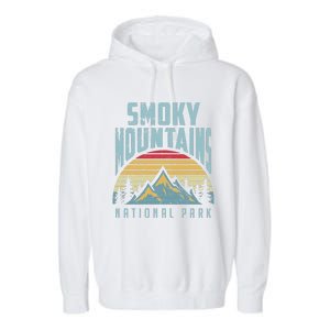 Great Smoky Mountains National Park Tennessee Retro Gift Garment-Dyed Fleece Hoodie