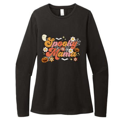 Groovy Spooky Mama Birthday Family Matching Halloween Cool Gift Womens CVC Long Sleeve Shirt