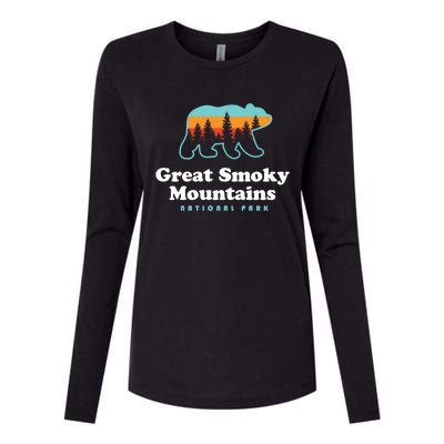 Great Smoky Mountains Gift Meaningful Gift Bear Great Smoky Mountains Cute Gift Womens Cotton Relaxed Long Sleeve T-Shirt