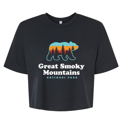 Great Smoky Mountains Gift Meaningful Gift Bear Great Smoky Mountains Cute Gift Bella+Canvas Jersey Crop Tee