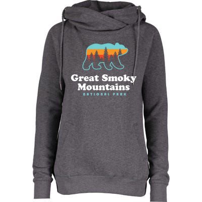 Great Smoky Mountains Gift Meaningful Gift Bear Great Smoky Mountains Cute Gift Womens Funnel Neck Pullover Hood