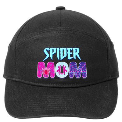 Groovy Spider Mom Matching Family Birthday Girl Party 7-Panel Snapback Hat