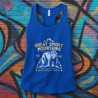 Great Smoky Mountains National Park Bear Vintage Gift Womens Tank Top