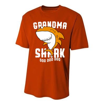 Grandma Shark Mommy Birthday Halloween Christmas Performance Sprint T-Shirt