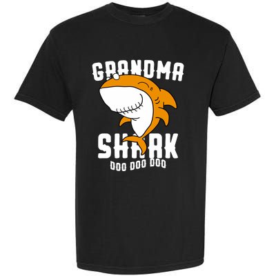 Grandma Shark Mommy Birthday Halloween Christmas Garment-Dyed Heavyweight T-Shirt