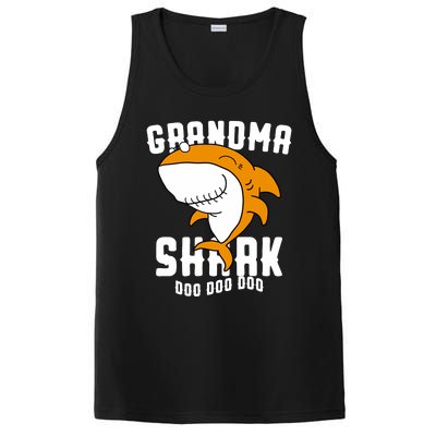 Grandma Shark Mommy Birthday Halloween Christmas PosiCharge Competitor Tank